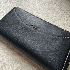 Black Ralph Lauren Zip Wallet